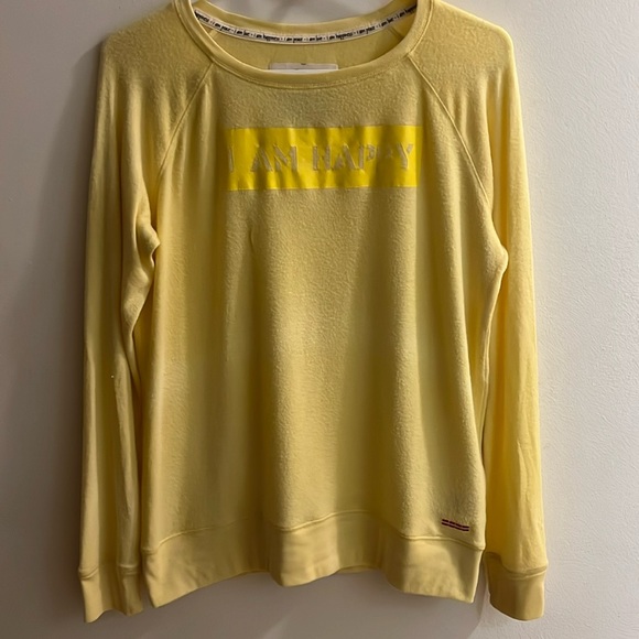PEACE LOVE WORLD Comfy “I AM HAPPY” Pullover - Picture 1 of 6